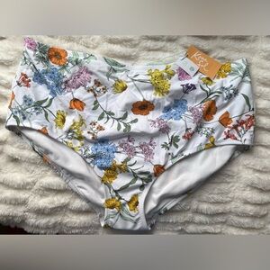 NWT Kona Sol Floral Bikini Bottom - Multicolor